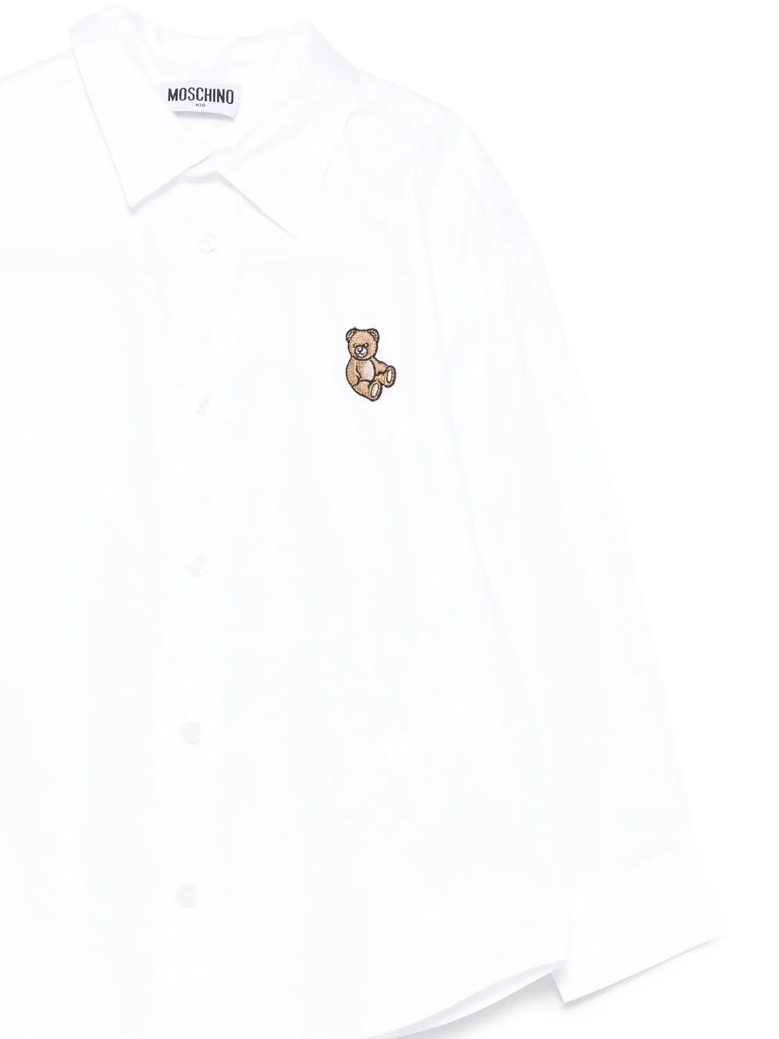 Рубашка с вышивкой Teddy Bear Moschino, белый — фото 2