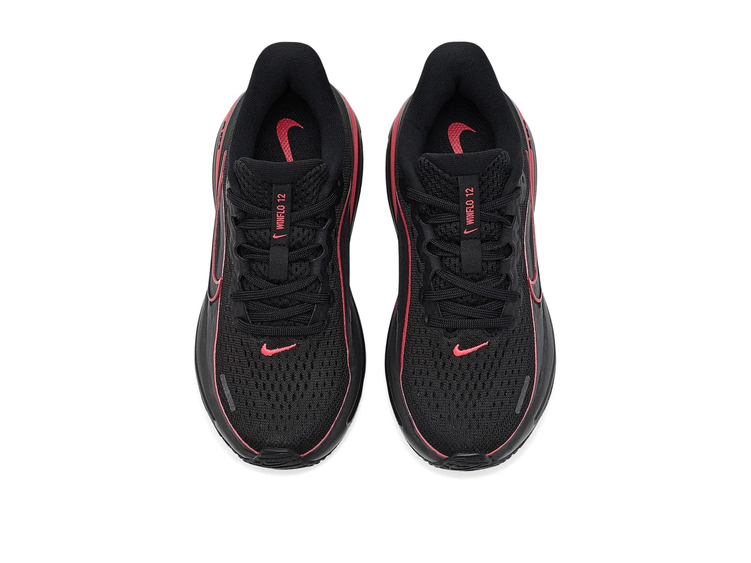Кроссовки Winflo 12 (для маленьких и больших детей) Nike Kids, Black/Black/Red Orbit/Dark Smoke Grey/University Red — фото 3