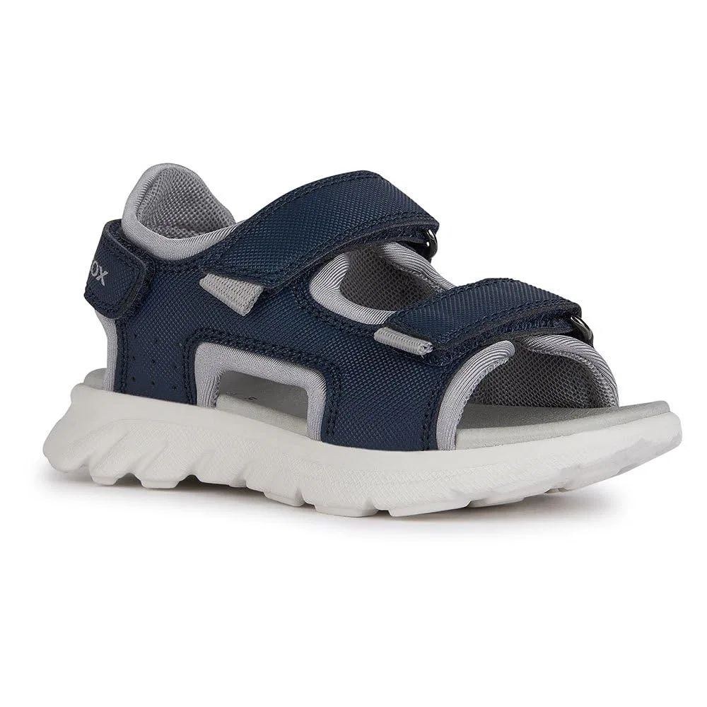 Детские сандалии для мальчиков дышащие J Sandal Airadyum Bo Geox, Navy Grey