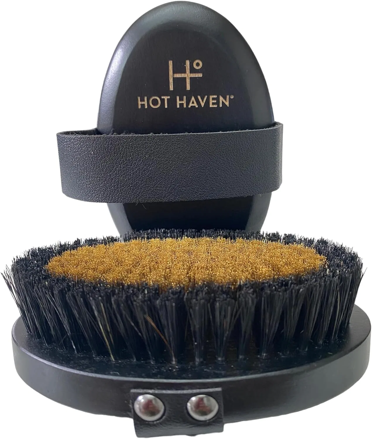 Щетка для сухого массажа тела Ionic Copper Dry Brushing Body Brush, HOT HAVEN, 12.7x8.26x4.45 см, 209 г