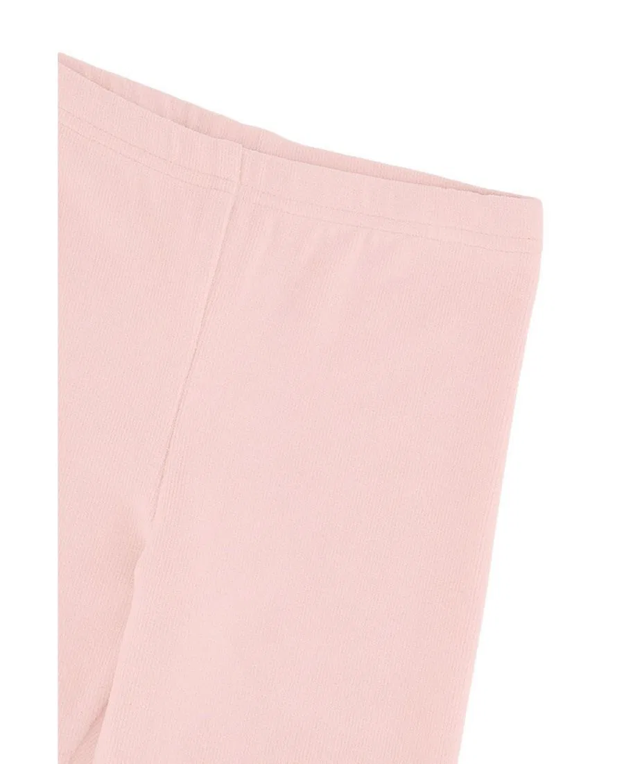 Леггинсы с вертикальным рубчиком Girls Must-Haves Deux par Deux, Pale Dusty Pink — фото 3