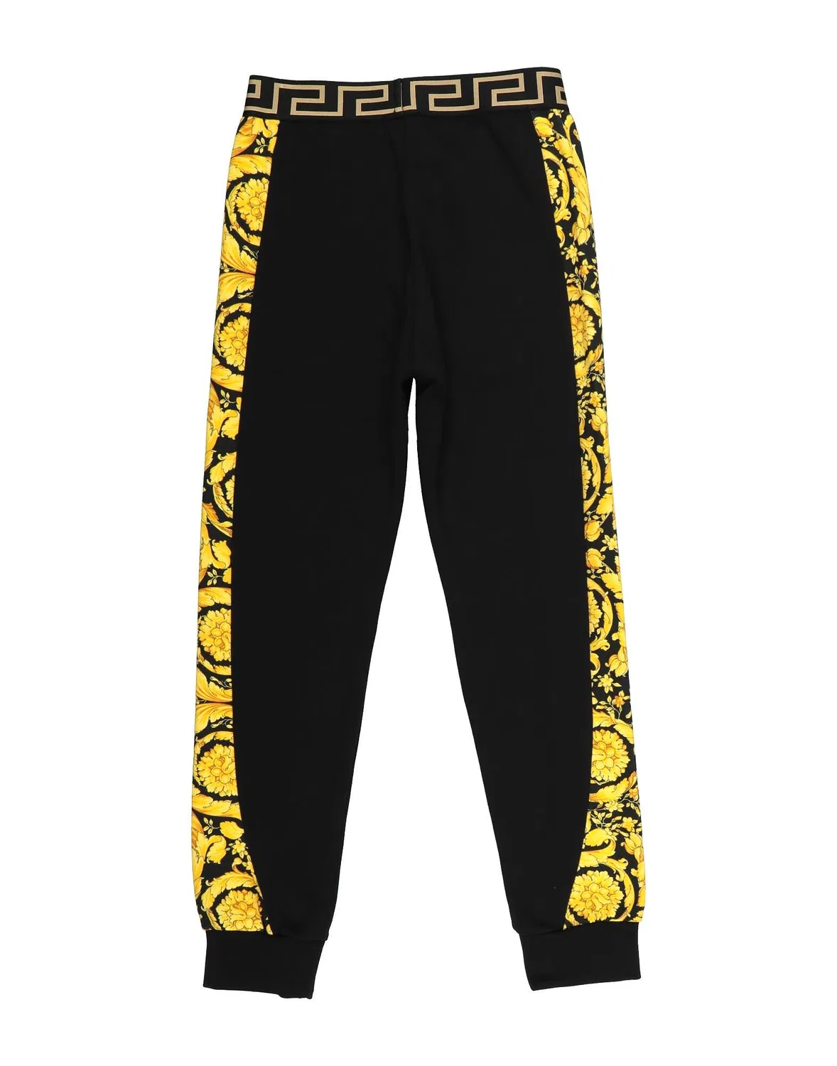 Детские спортивные штаны для девочек из французского терри Versace Young, черный — фото 2