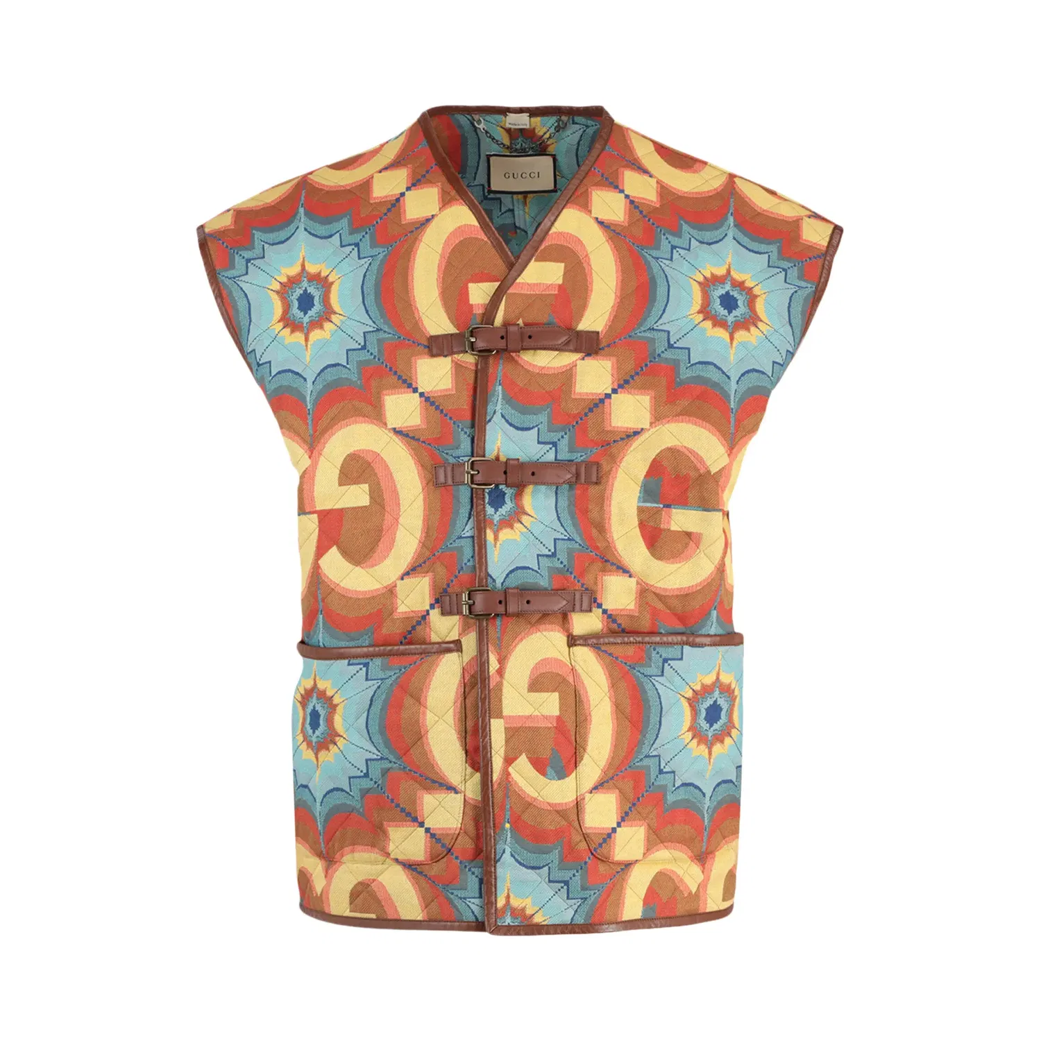 Жилет Gucci Kaleidoscope, Orange/Yellow