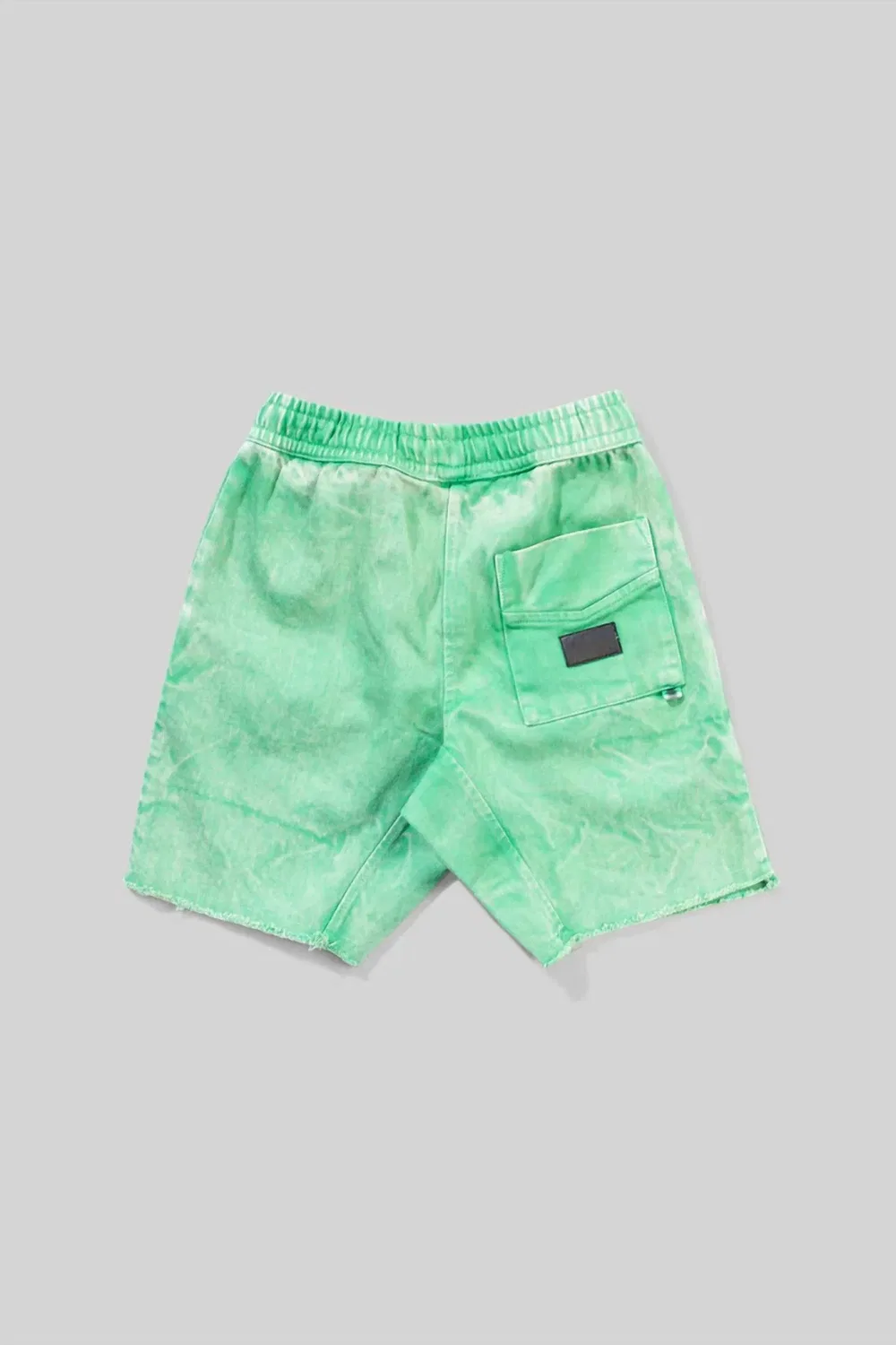 Детские шорты для мальчиков однотонные MUNSTERKIDS, Acid Green — фото 2