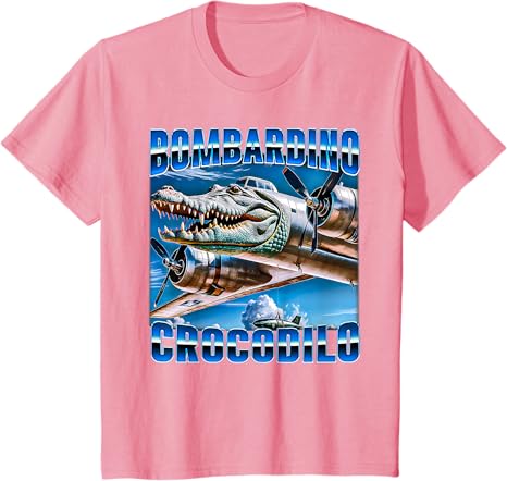 

Футболка Bombardino Crocodilo - Italian Brainrot, розовый