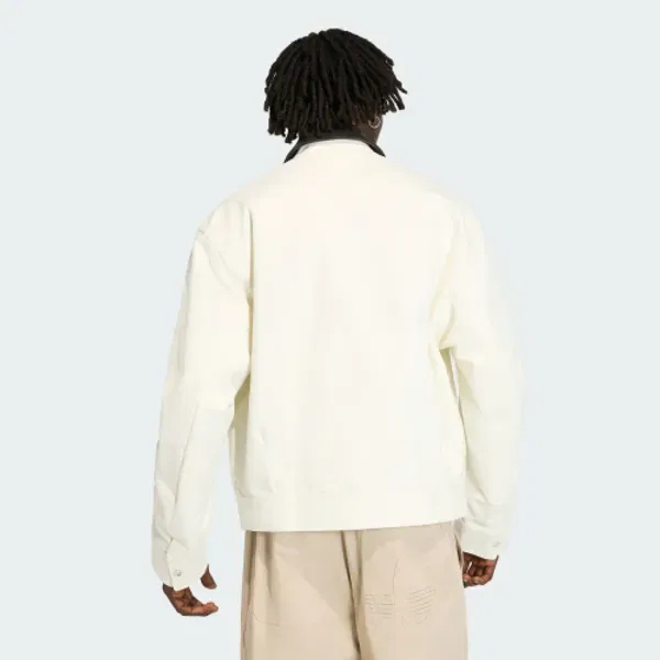 Бомбер куртка Premium Essential, свободный крой, Adidas, айвори — фото 3