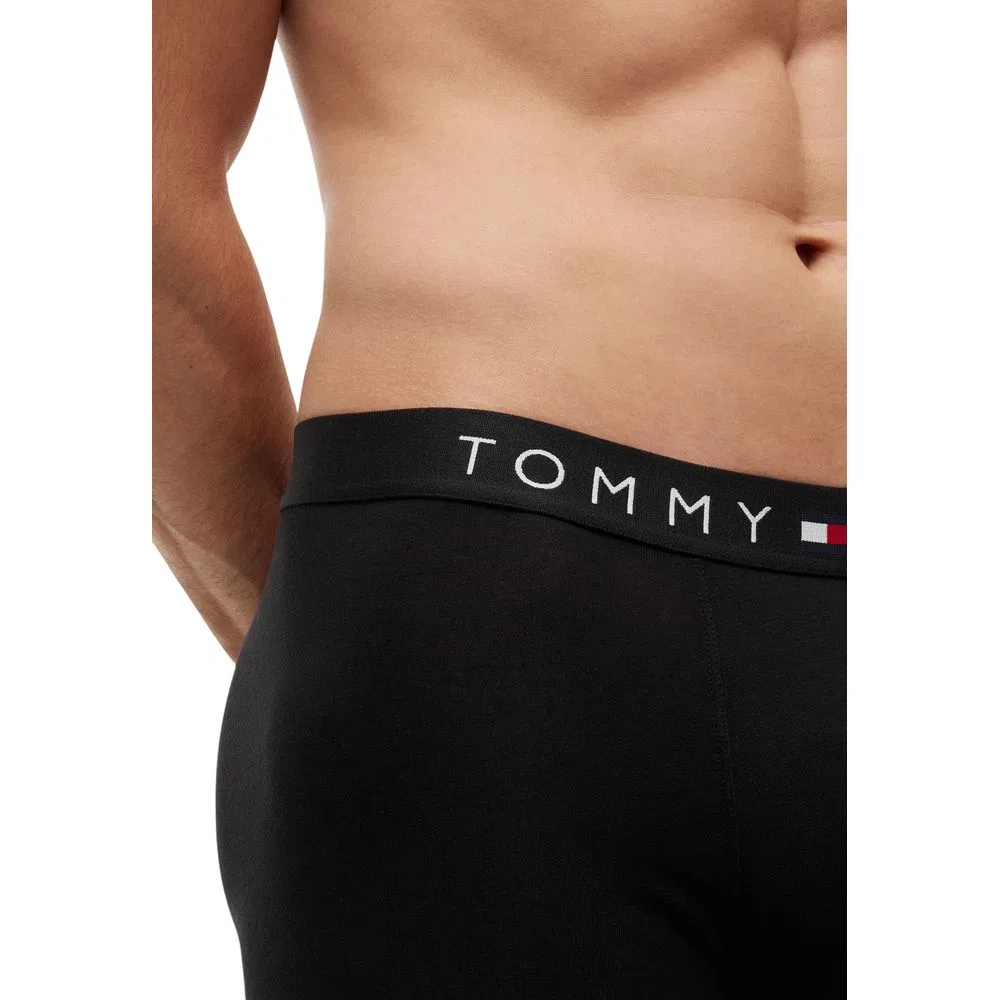 Мужские трусы-боксеры с логотипом комплект из 3 пар Tommy Hilfiger, Black — фото 3