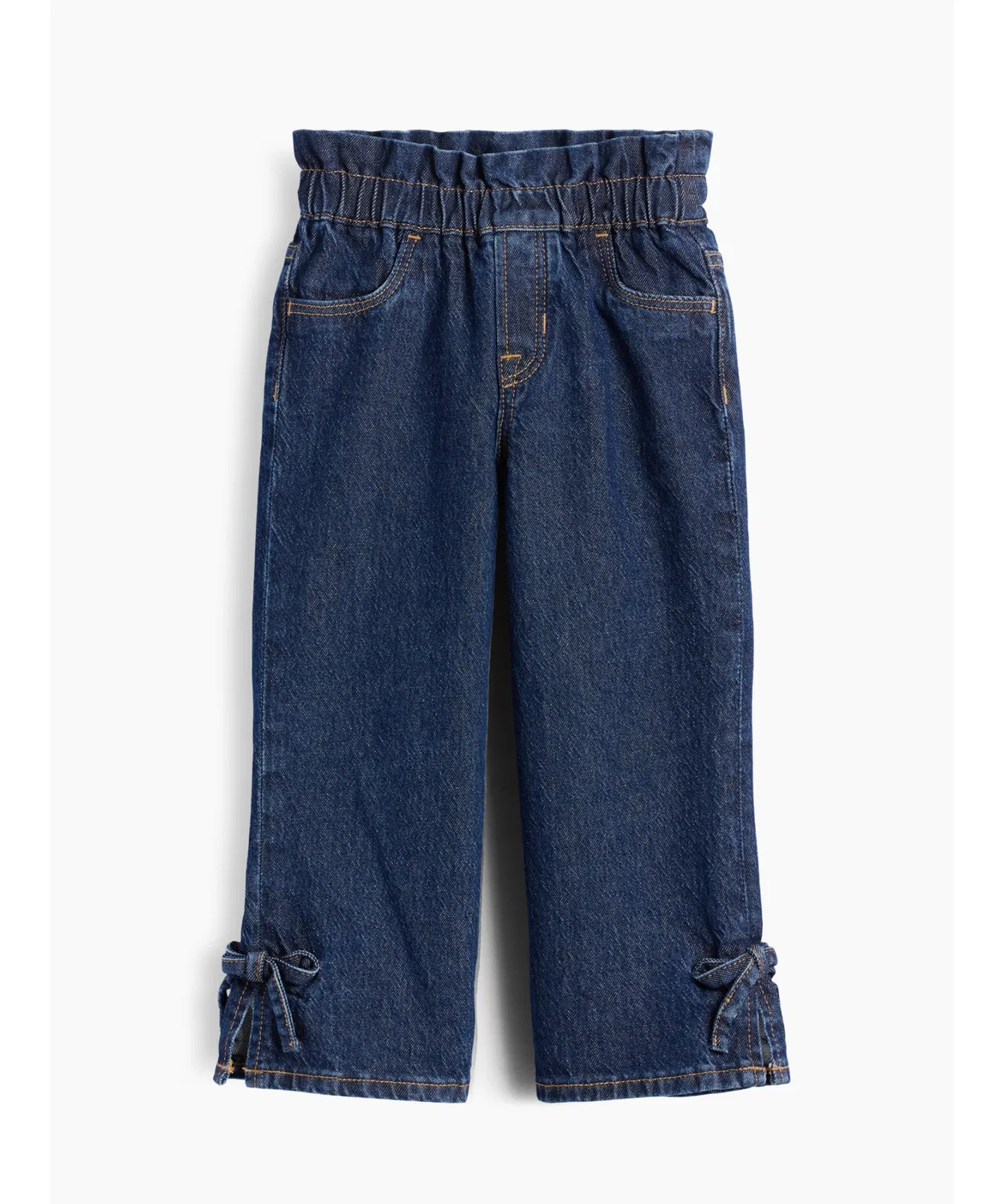 Детские джинсы с разрезом и лентой Stride Denim GAP, Indigo Blue — фото 2