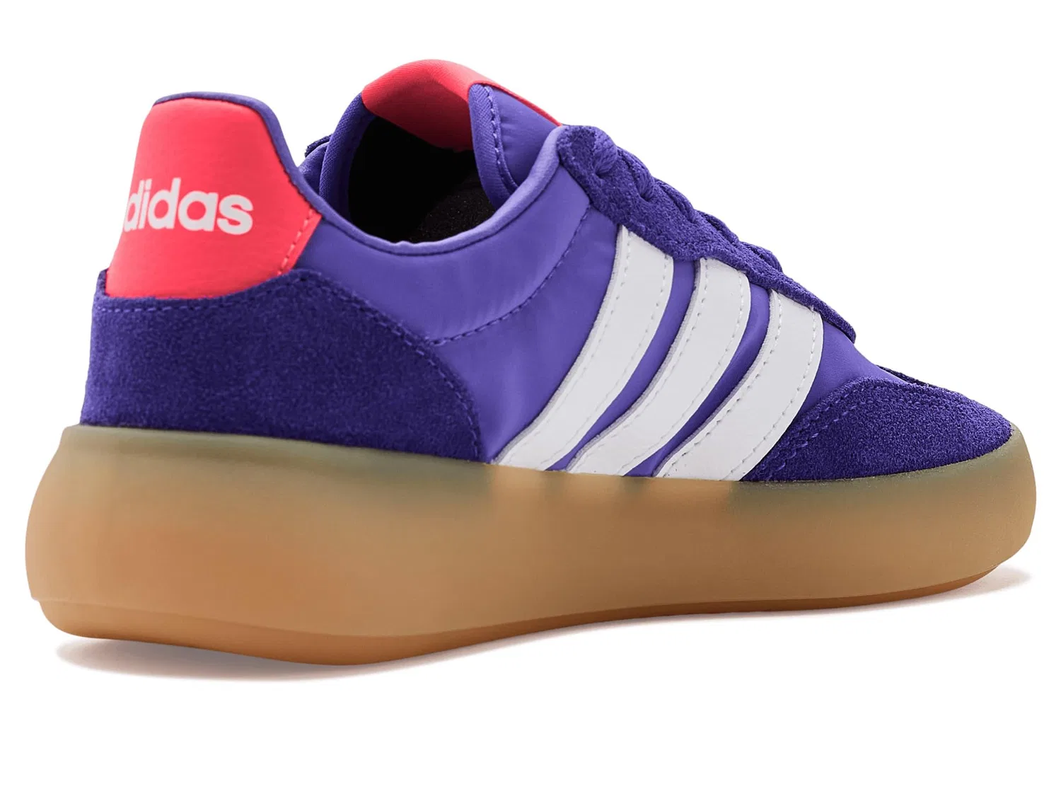 Кроссовки Barreda Decode Elastic Lace Shoes (для маленьких и больших детей) Adidas Kids, Solar Purple/White/Solar Turbo — фото 4