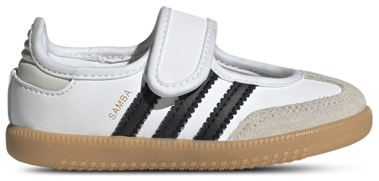 Детские кроссовки для девочек с принтом Samba Jane adidas, Footwear White Core Black Gum