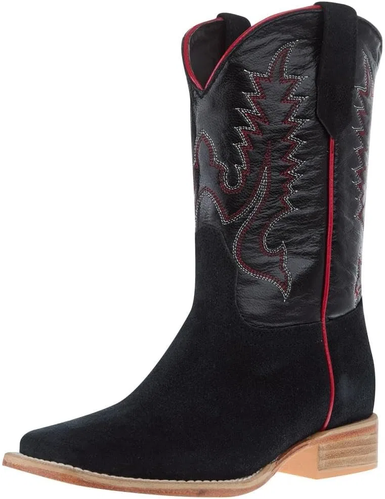 Детские ботинки для девочек с квадратным носком R. Watson Boots, Black