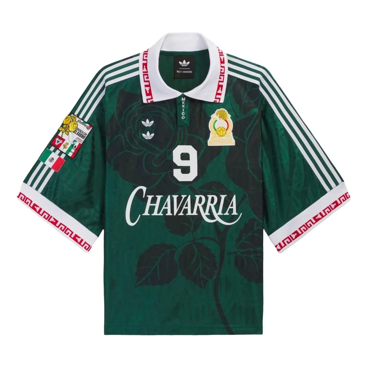 Мужская футболка с принтом Adidas x Chavarria Jersey, зеленый