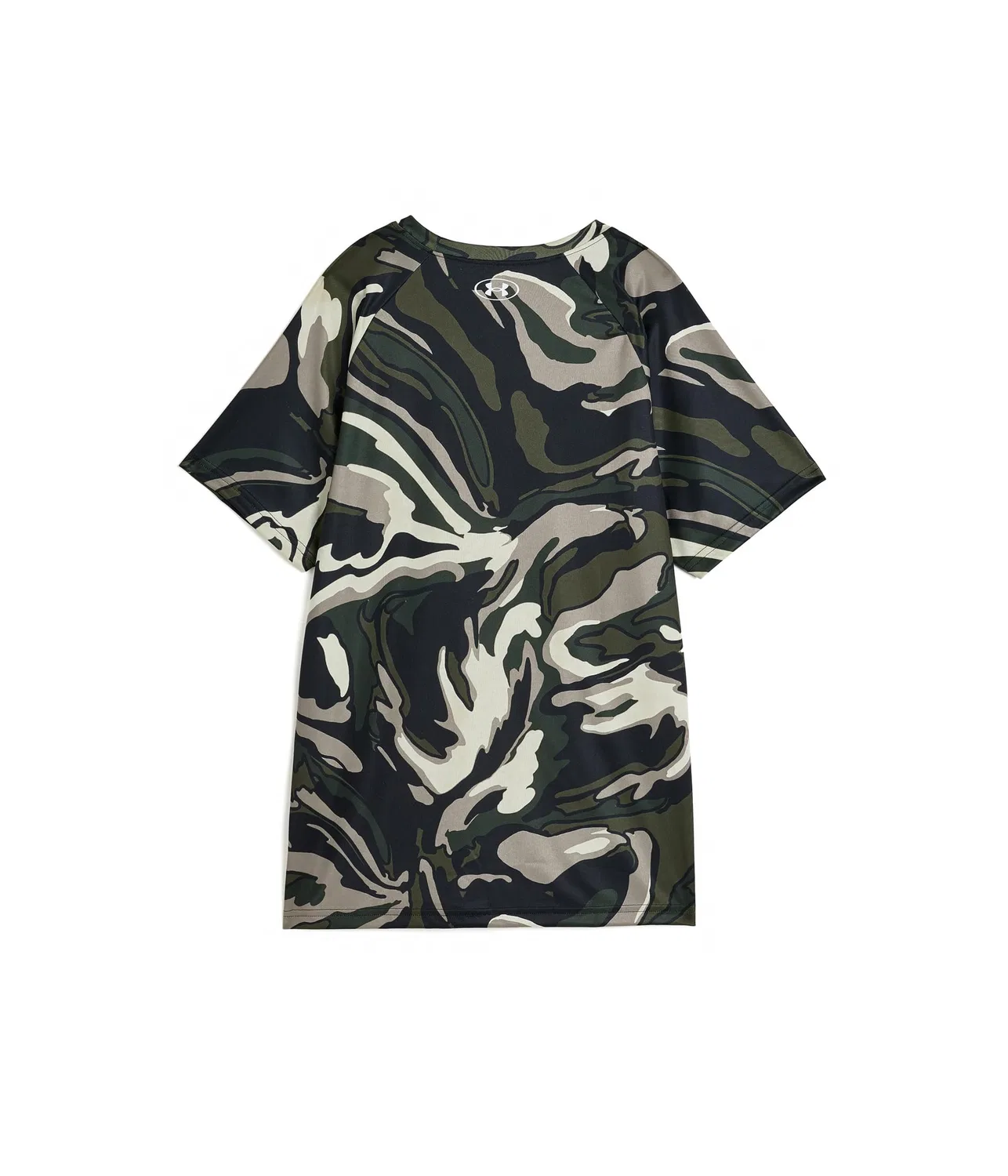 Футболка с коротким рукавом и большим логотипом Tech (для детей постарше) Under Armour Kids, Marine OD Green/White — фото 2
