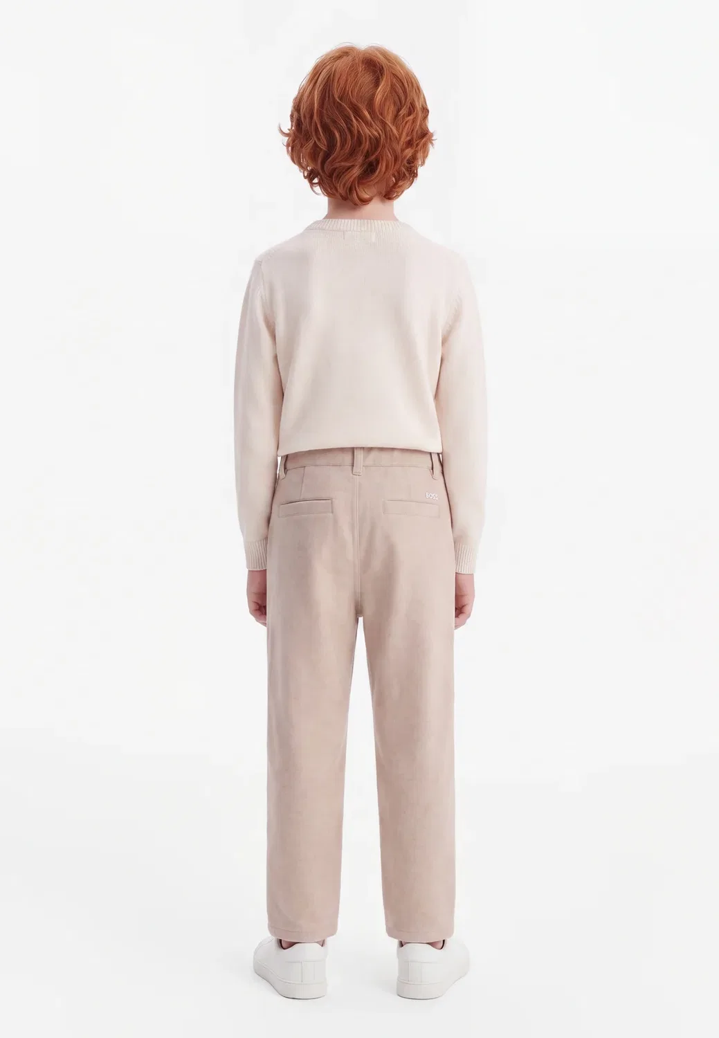 Брюки Boss Kidswear, Off White — фото 2