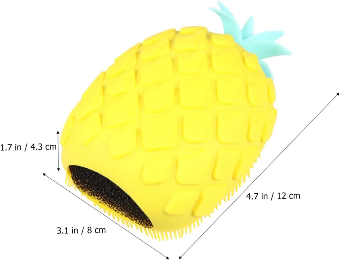 Щетка для душа Silicone Shower Brush, minkissy, Желтый — фото 2