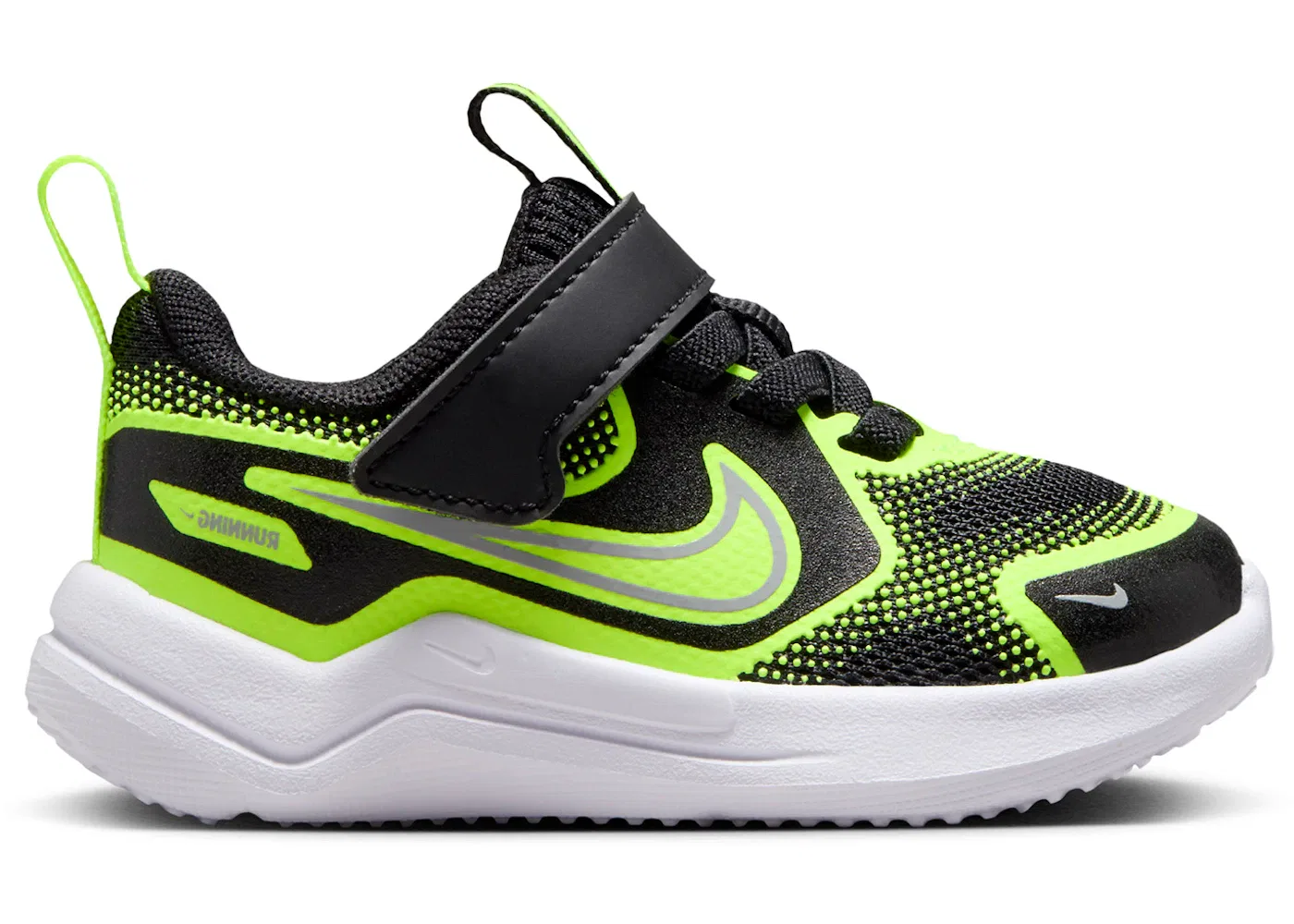 Детские кроссовки с амортизацией Nike Cosmic Runner, Black/Volt/Wolf Grey