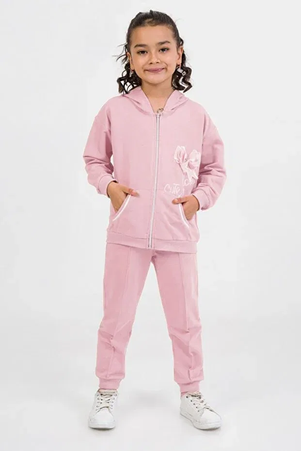 Детский спортивный костюм для девочек с принтом Minigimin Cicileri, Pink