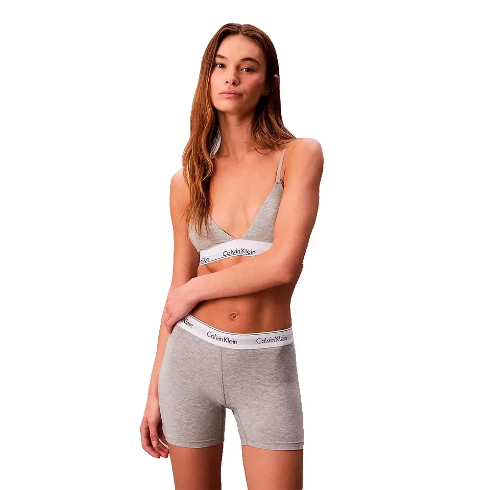 Трусы-боксеры Calvin Klein Boxer Briefs, серый меланж — фото 4