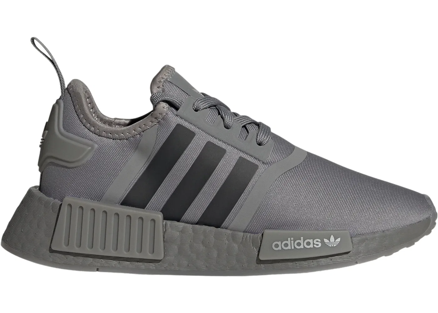 Детские кроссовки Lifestyle с амортизацией Adidas NMD R1, Grey Three/Core Black/Silver Metallic