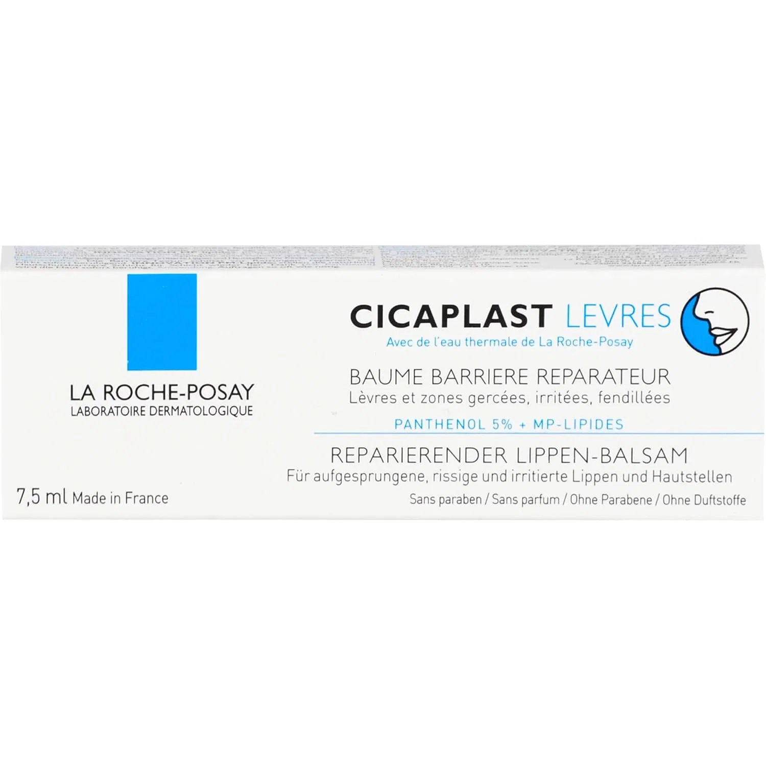 Бальзам для губ La Roche-Posay Cicaplast, 7.5 мл, Aqua