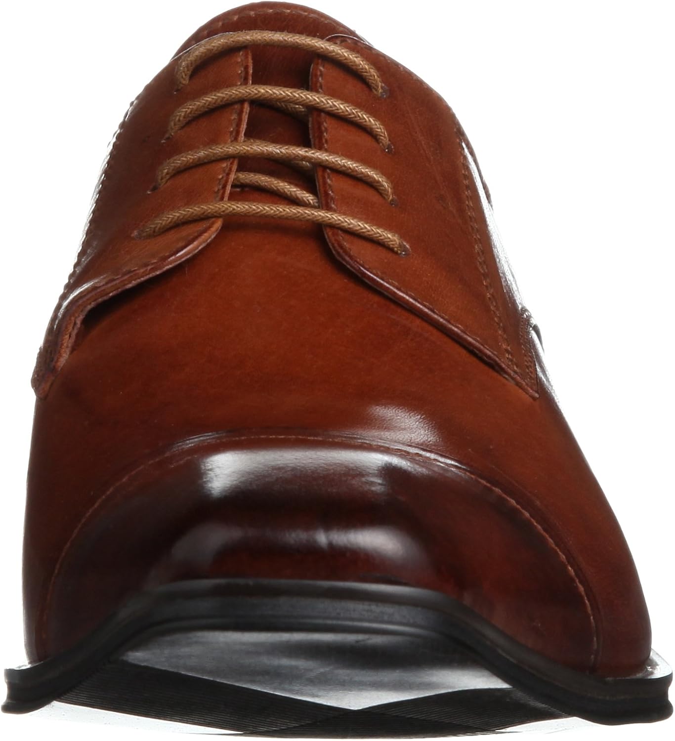 Кожаные мужские туфли с отделкой Oxfords, закрытые шнуровкой, черные и коричневые Lucius, коричневый — фото 2