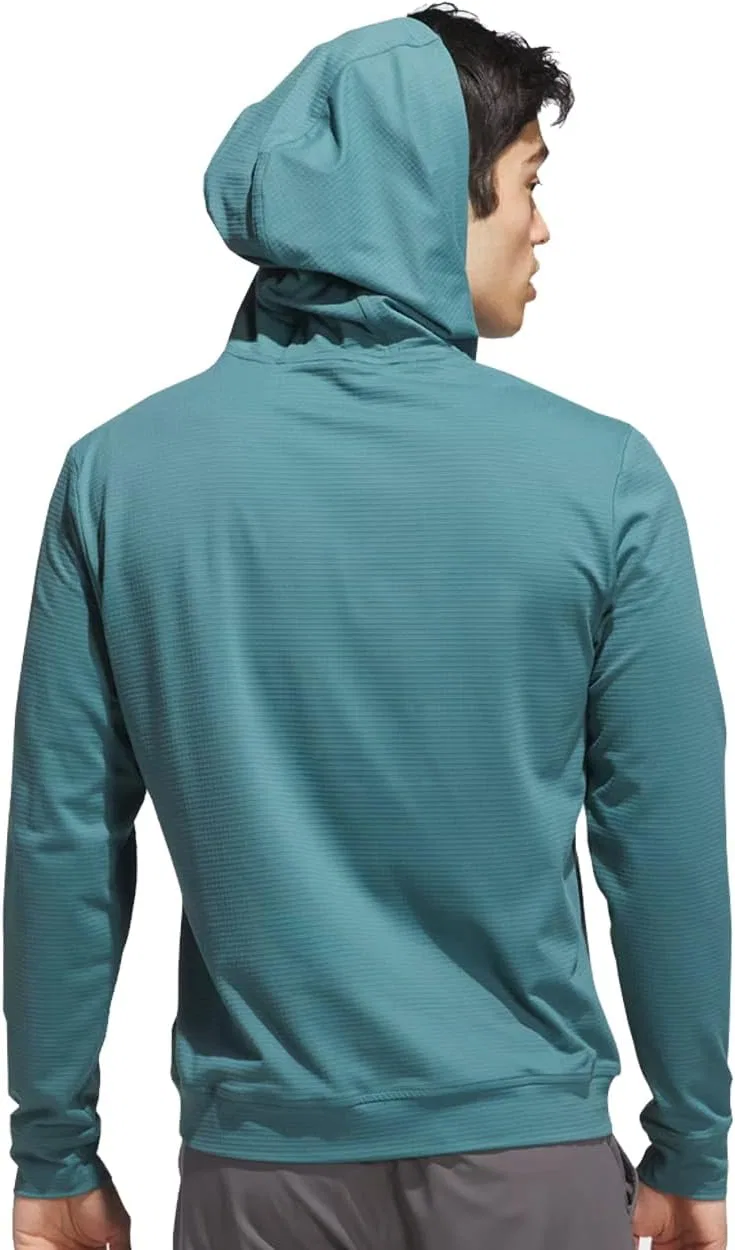 Толстовка с капюшоном Adidas Men's Ultimate365 Elevated Pullover, Preloved Teal — фото 2