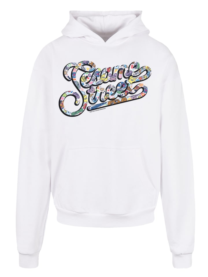 

Пуловер F4NT4STIC Ultra Heavy Hoodie Sesamstraße Coloured lettering, белый