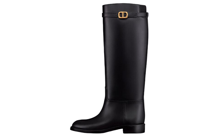 

Сапоги Empreinte до колен женские черные/золотые Dior