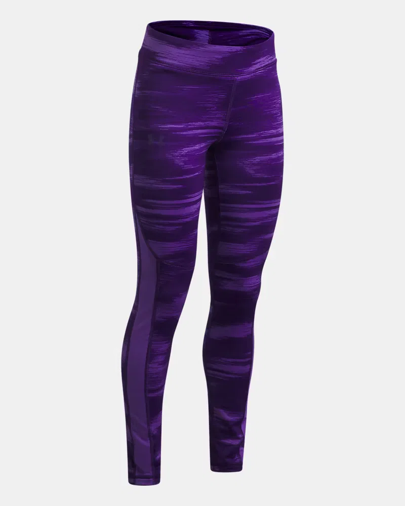 Леггинсы утепленные 63,5 см UA Cold Weather Printed UnderArmour, Lavish/Purple — фото 3
