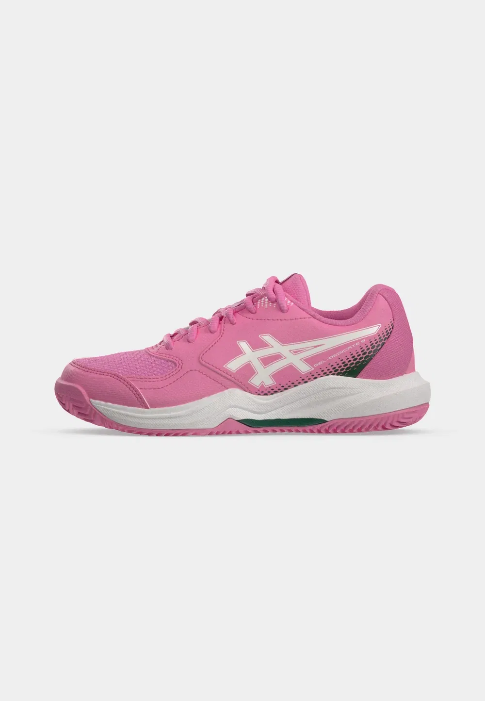 Кроссовки Gel Dedicate 9 унисекс - теннисные кроссовки для разных типов кортов Asics, Bubblegum/White — фото 2