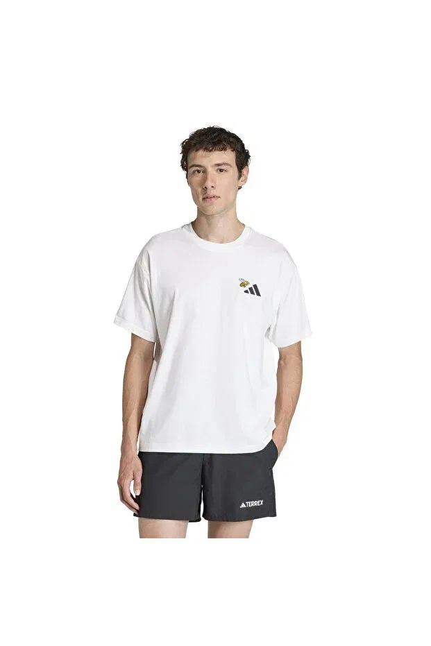 Женская спортивная футболка с принтом Adidas, White