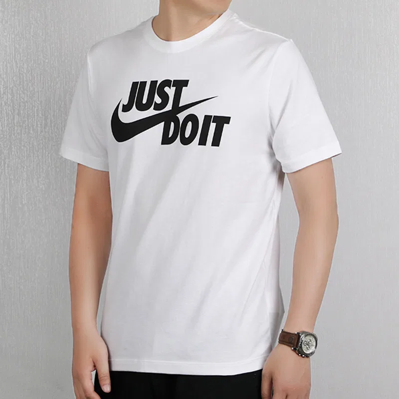 Мужской спортивный комплект с круглым вырезом Nike, Белый + Черный — фото 4