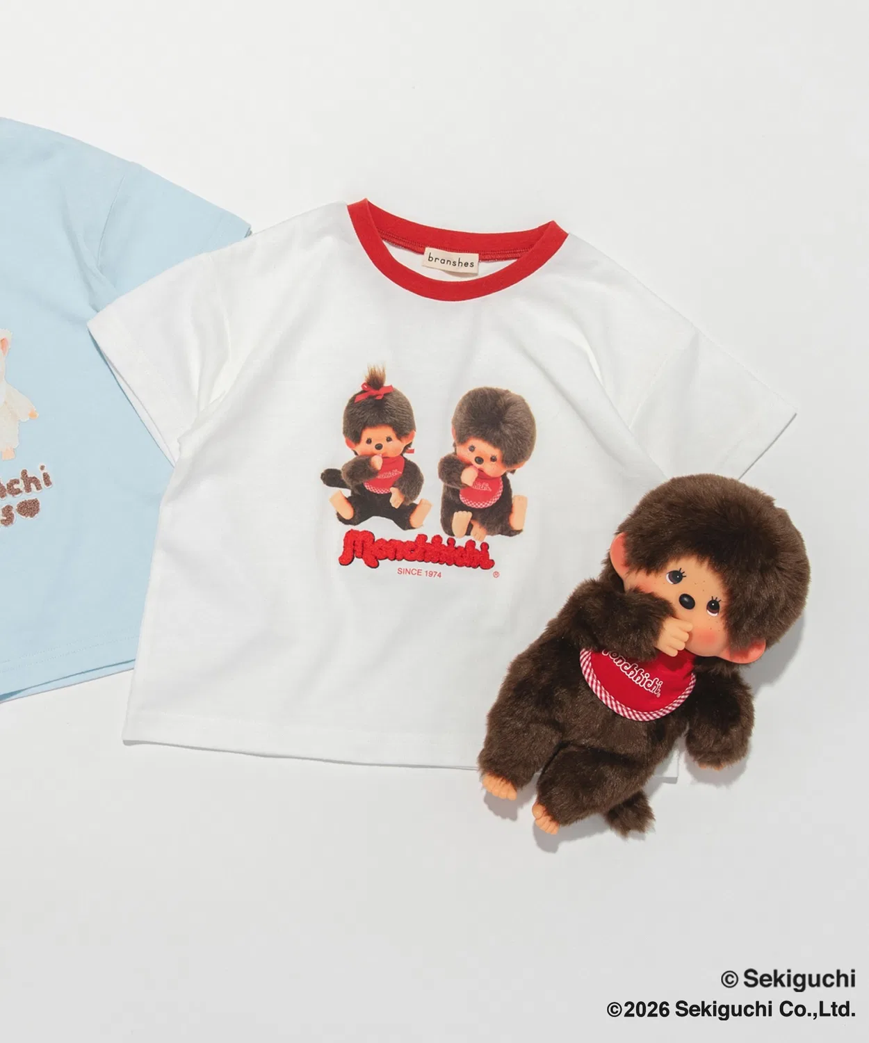 Детская футболка с длинным рукавомMonchhichi branshes, Off White — фото 2