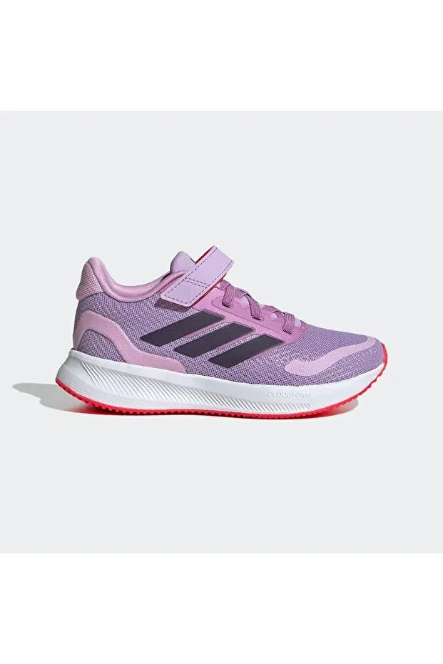 Детские кроссовки для девочек с шнуровкой Runfalcon 5 el c Adidas, Powder Plum Aurora Plum Lu
