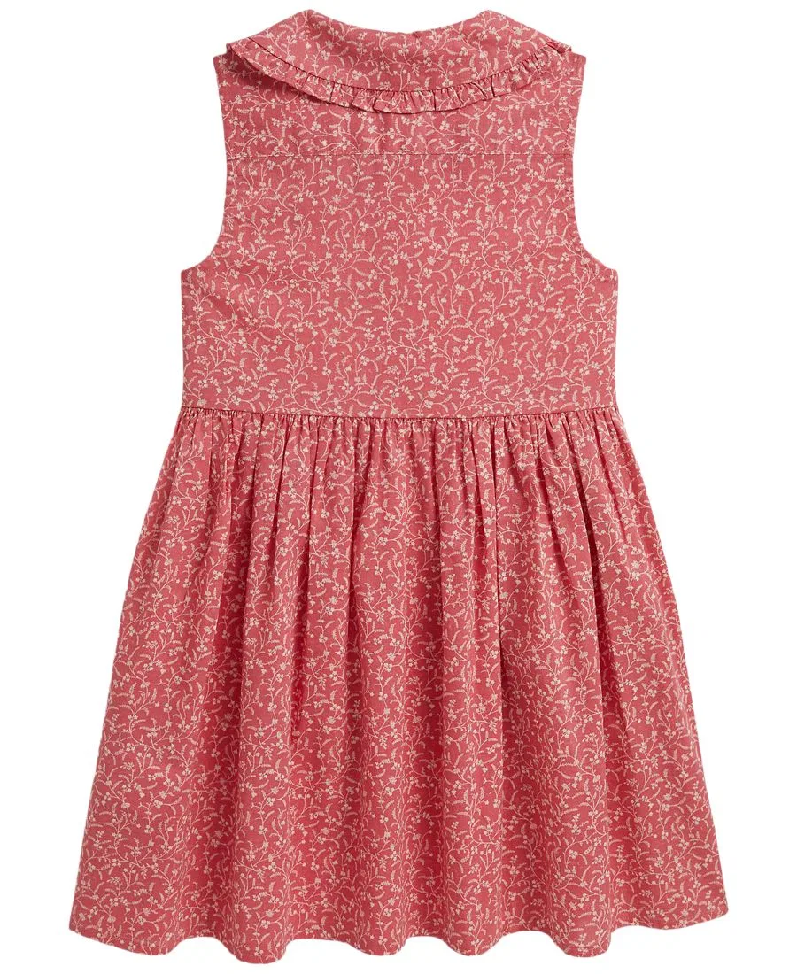 Платье-рубашка без рукавов с цветочным принтом Polo Ralph Lauren, Floral Pink — фото 4