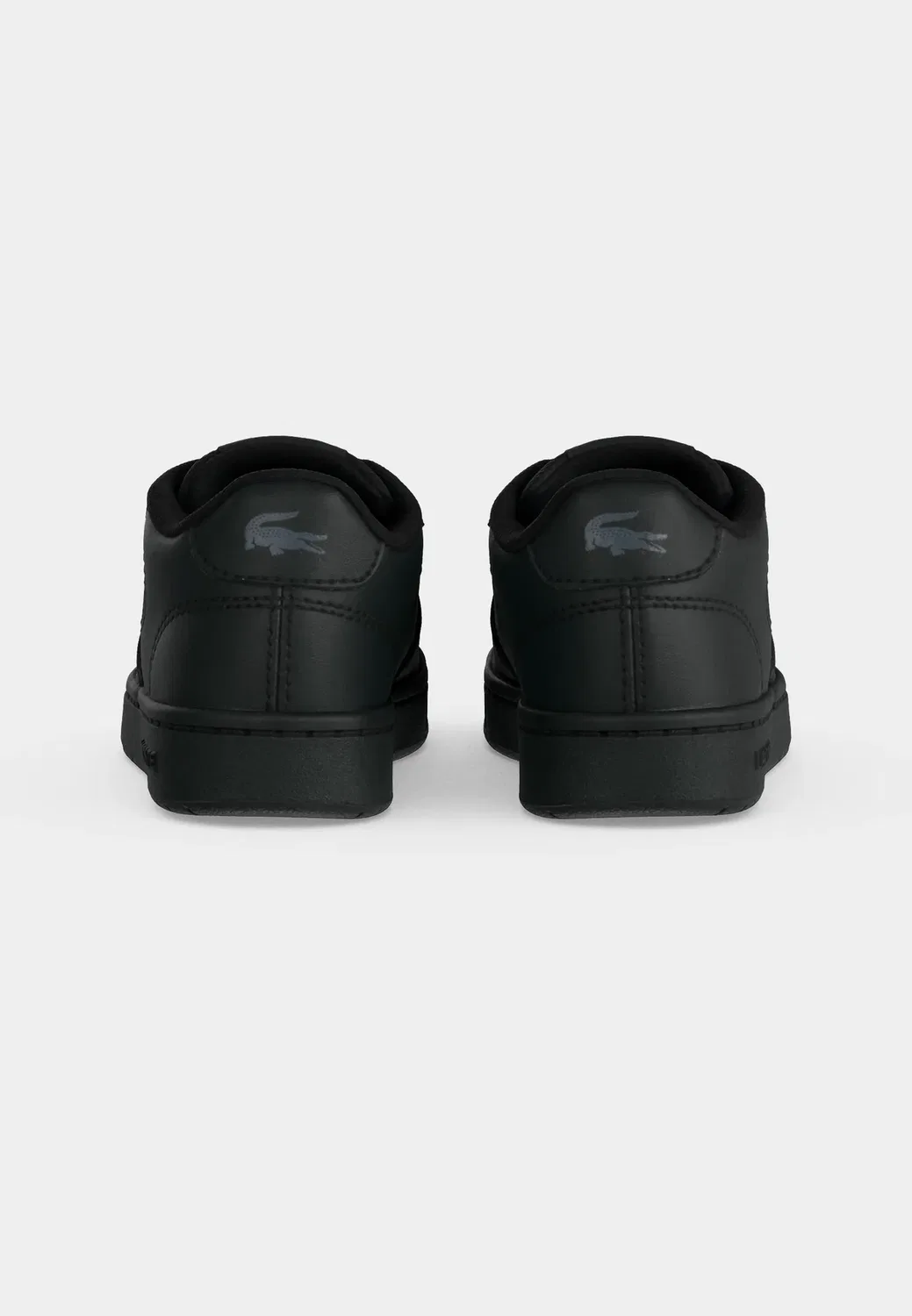 Детские кроссовки на липучках, унисекс Lacoste, Black — фото 4