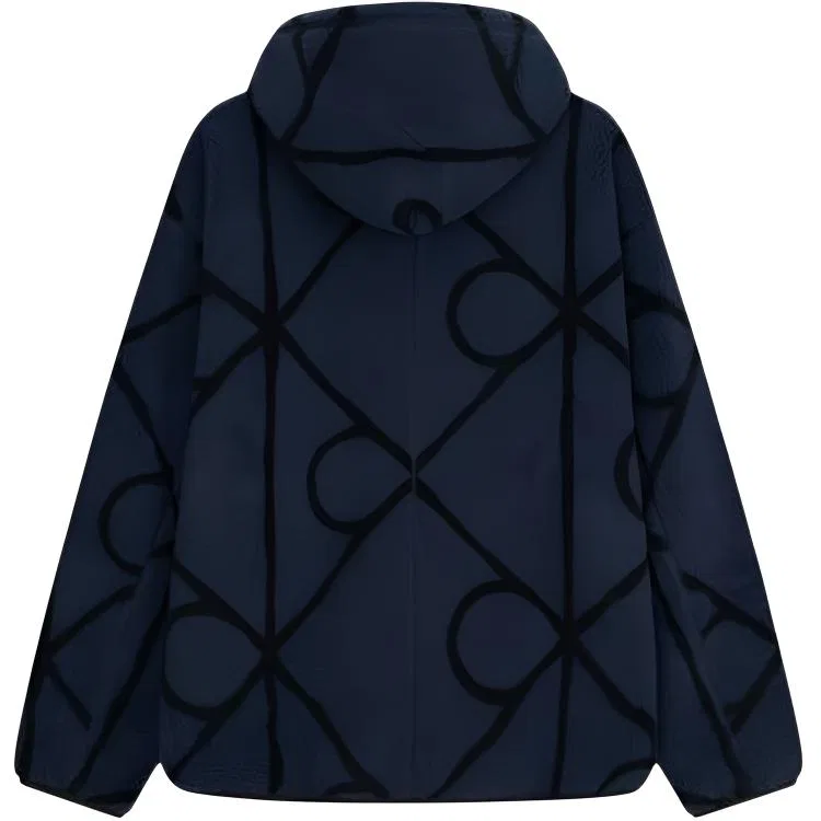 Мужская бархатная куртка с капюшоном Calvin Klein, CCI-Ink Blue — фото 3