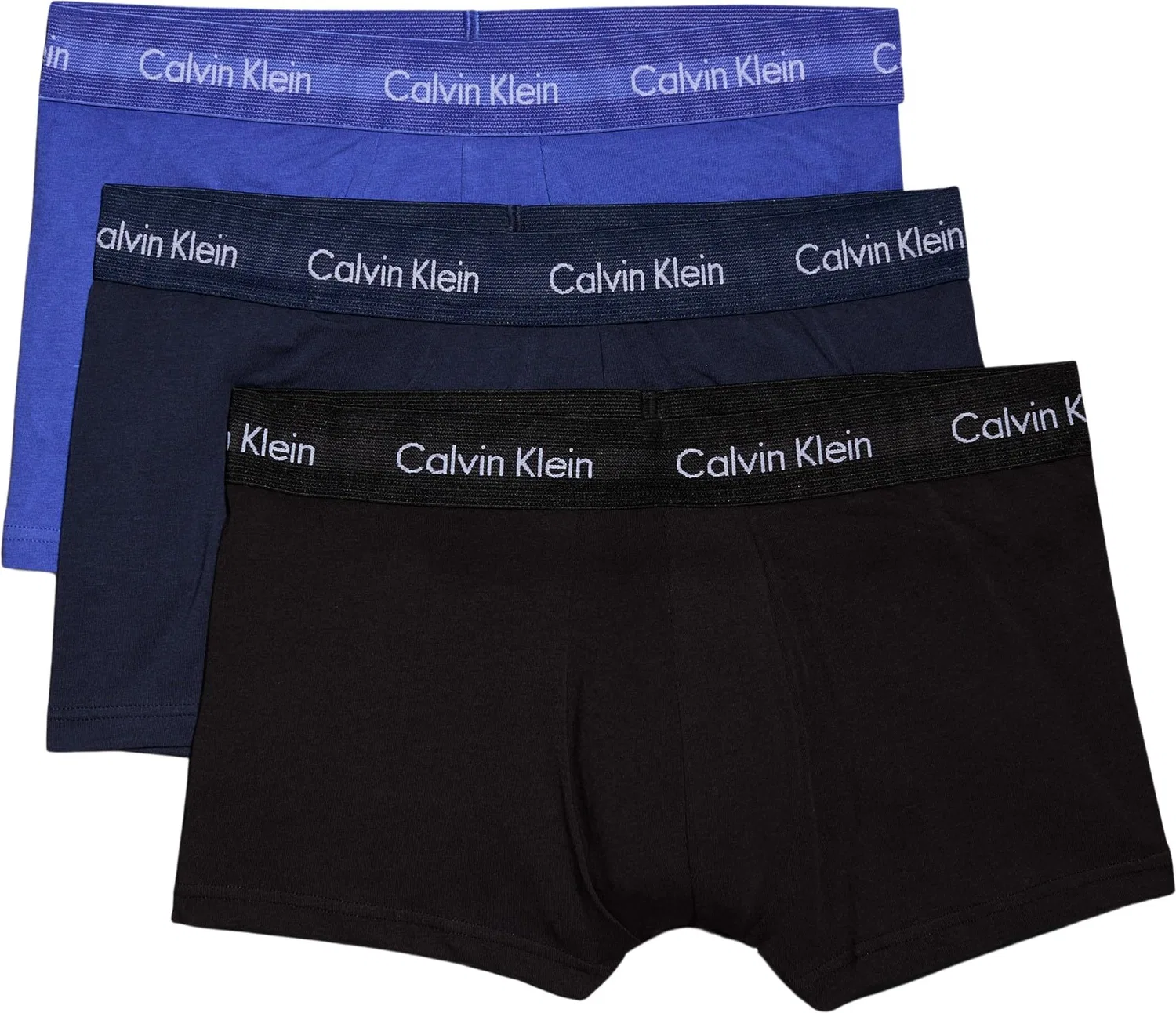 Мужские трусы-боксеры хлопковые Icona Calvin Klein, Multicoloured (Black/Blueshadow/Cobaltwater Dtm Wb)