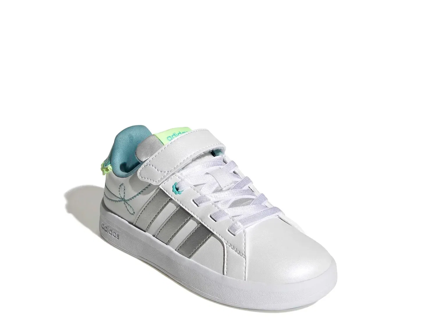 Кроссовки Grand Court 3.0 для девочек, adidas, белый