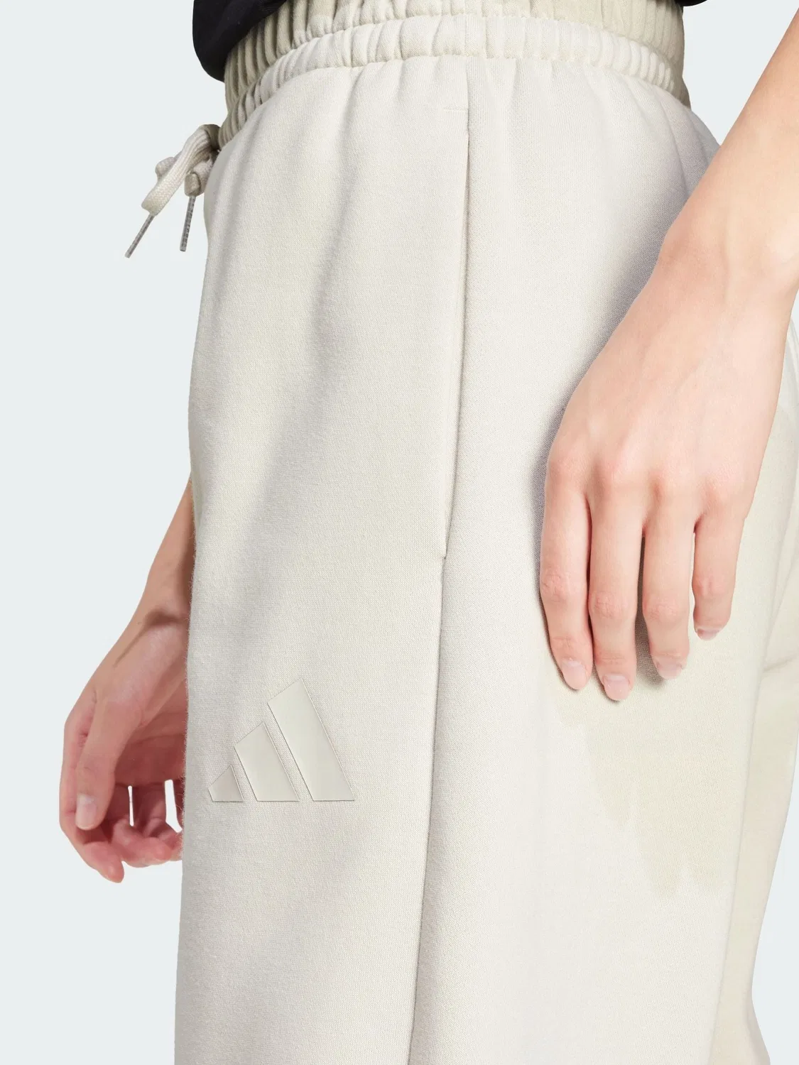 Джоггеры из флиса, Contemporary Logo adidas, кремовый — фото 3