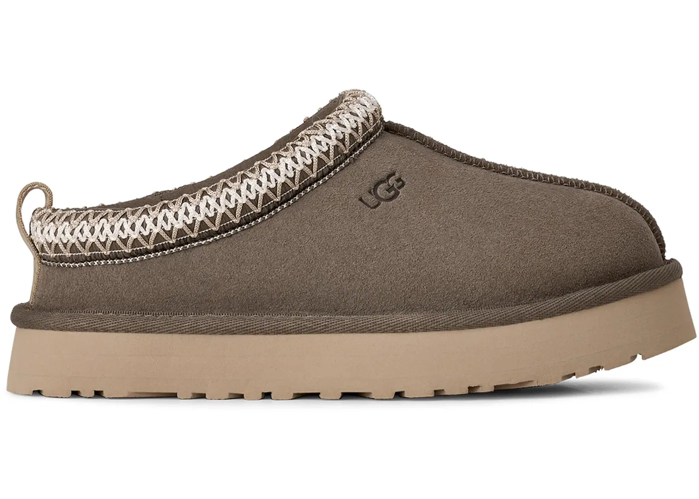 Детские тапочки с овчиной UGG Tazz Slipper, Dried Oregano