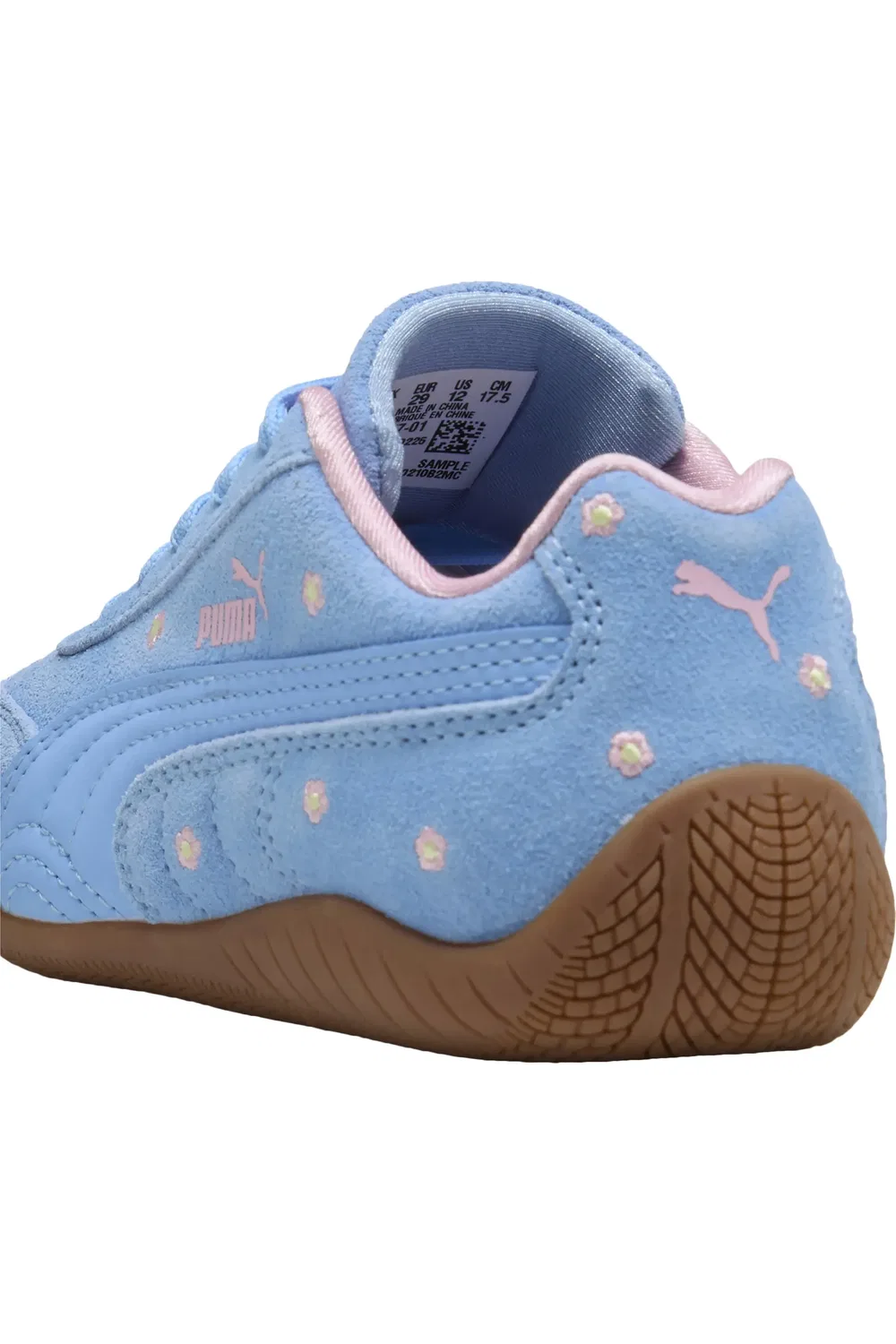 Детские кроссовки на шнуровке Speedcat OG PUMA, Team Light Blue/Gum — фото 4
