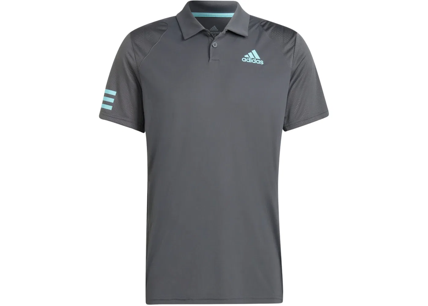 Мужское поло с коротким рукавом Club 3-Stripes Adidas, Grey Six/Pulse Aqua
