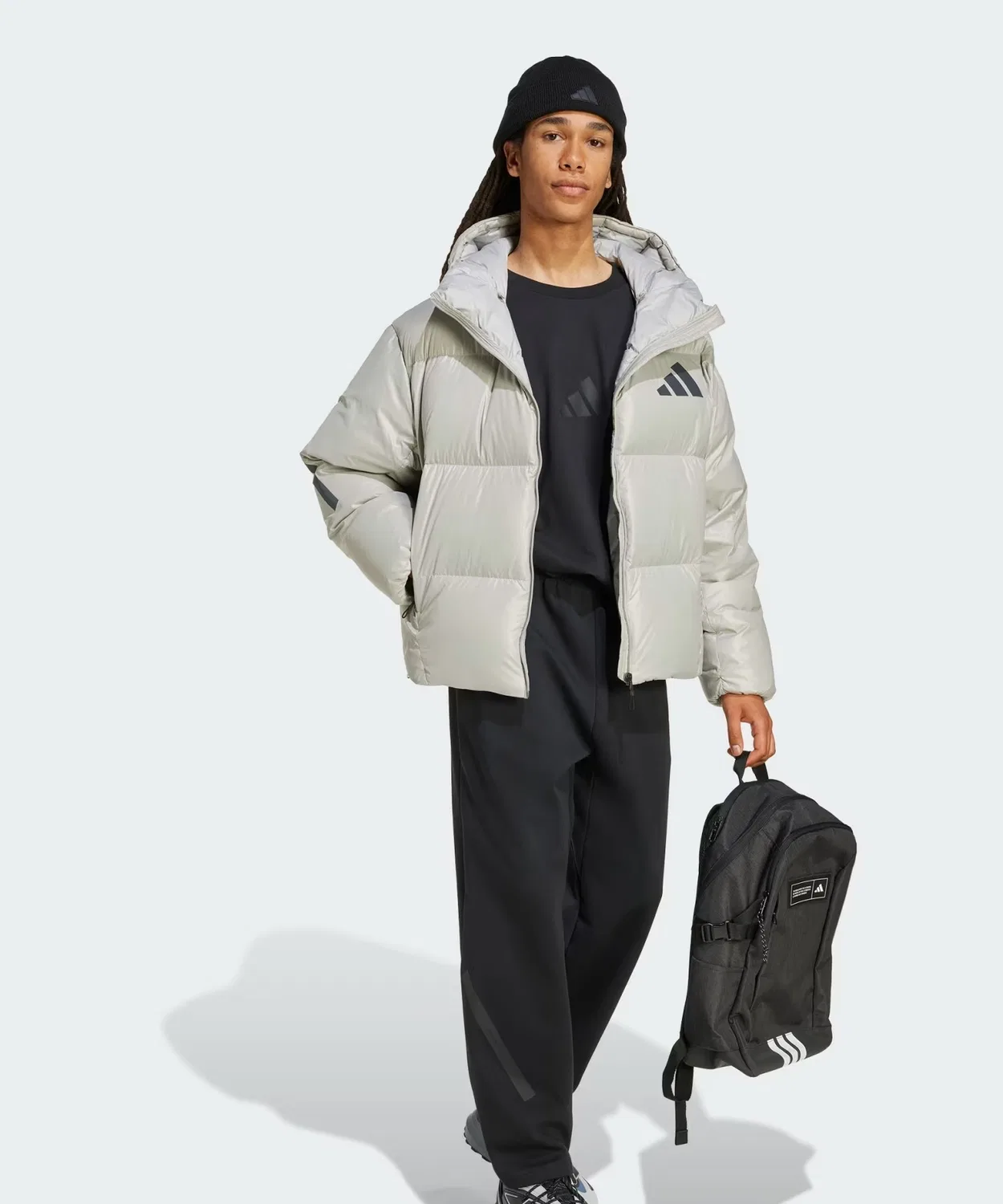 Мужская куртка-пуховик с капюшоном Climawarm ADIDAS Z.N.E., Grey — фото 3