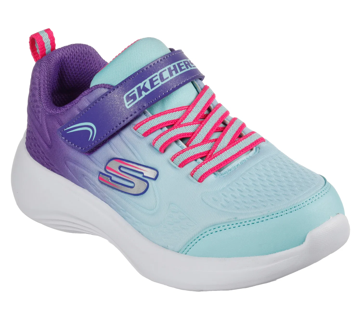 Детские легкие слипоны-кроссовки Sweet Swirl Skechers, Royal Purple / Turquoise