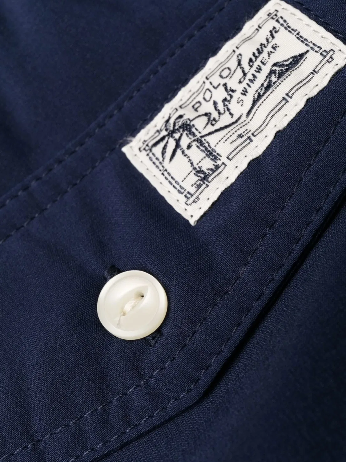 Шорты для плавания средней длины, синие Polo Ralph Lauren, синий — фото 2