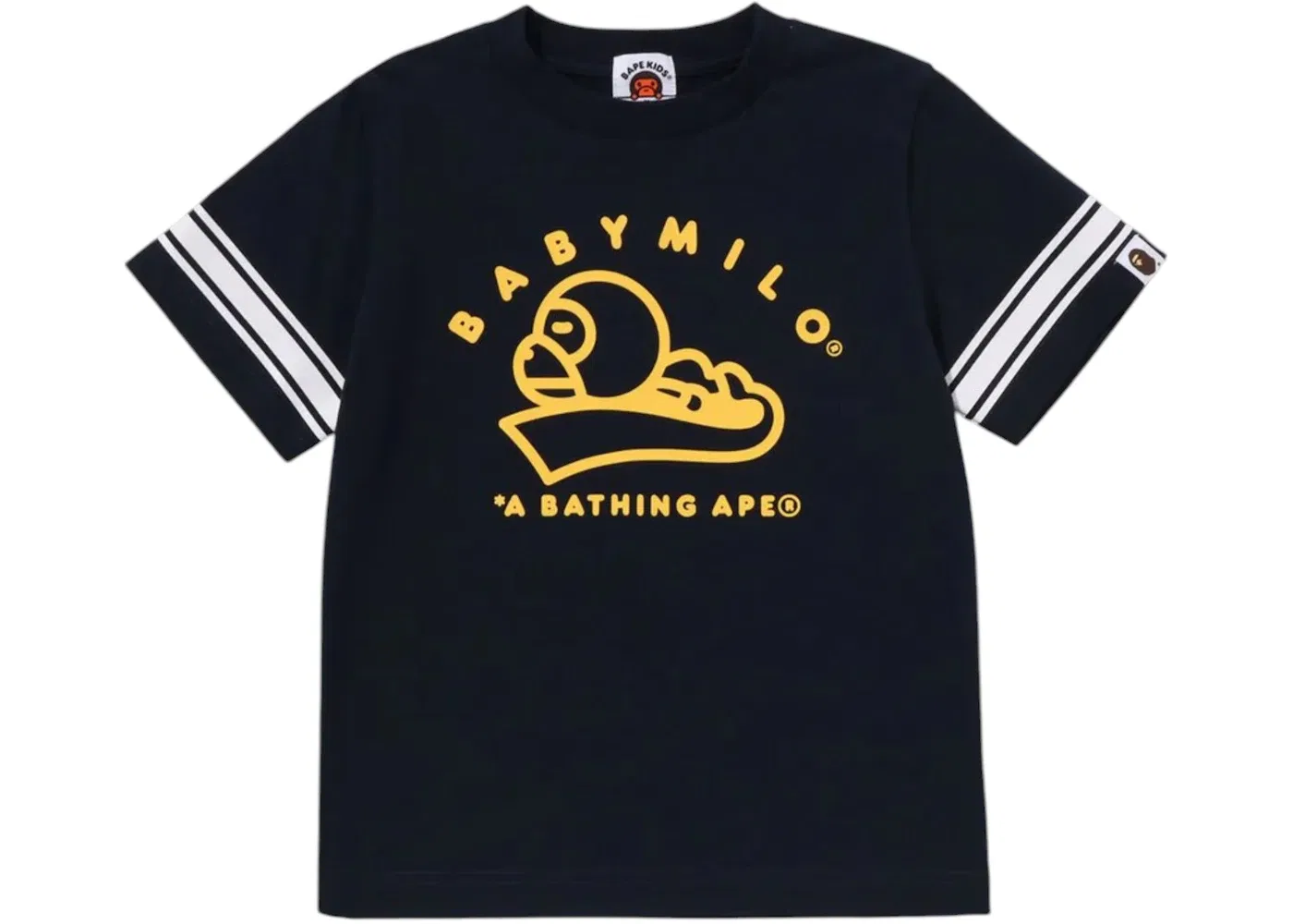 Детская футболка с принтом Baby Milo BAPE, Navy