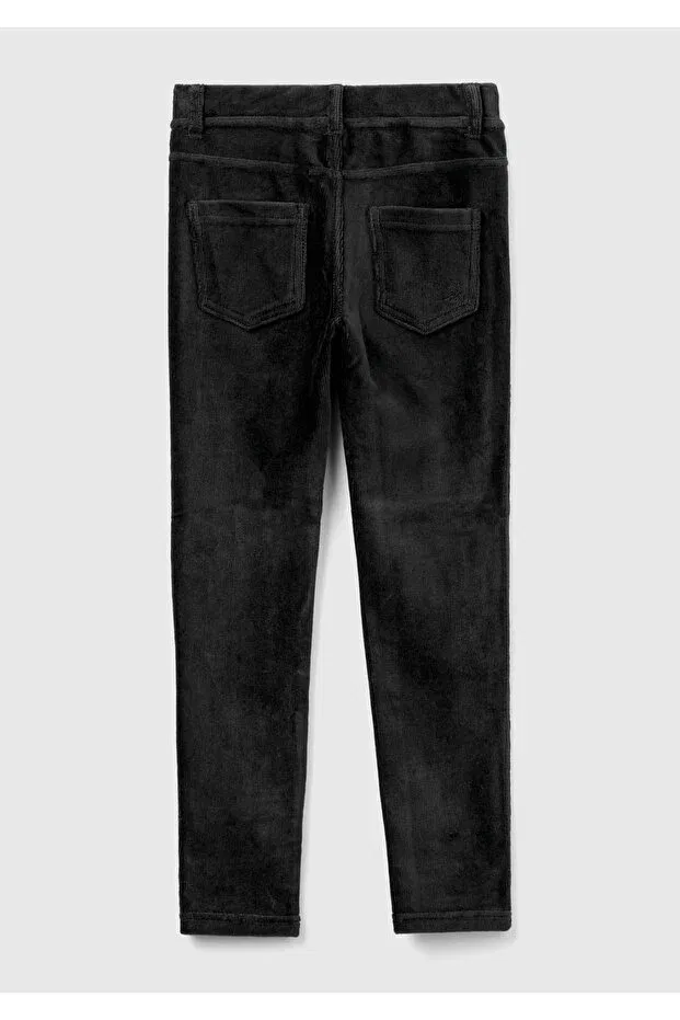 Детские джеггинсы для девочек текстурированные United Colors Of Benetton, Black — фото 2