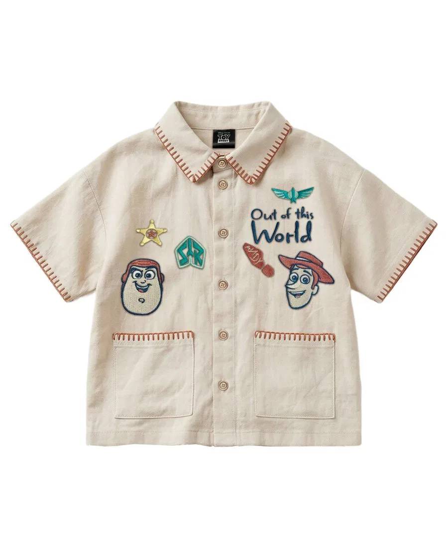 Комплект из рубашки и шорт с принтом Toy Story, Light Beige — фото 4