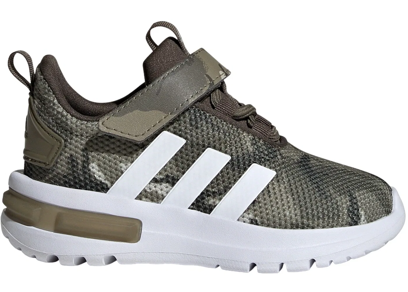 Детские кроссовки с сетчатым верхом Adidas Racer TR23, Olive Strata/Cloud White/Shadow Olive